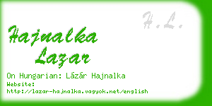 hajnalka lazar business card