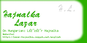 hajnalka lazar business card